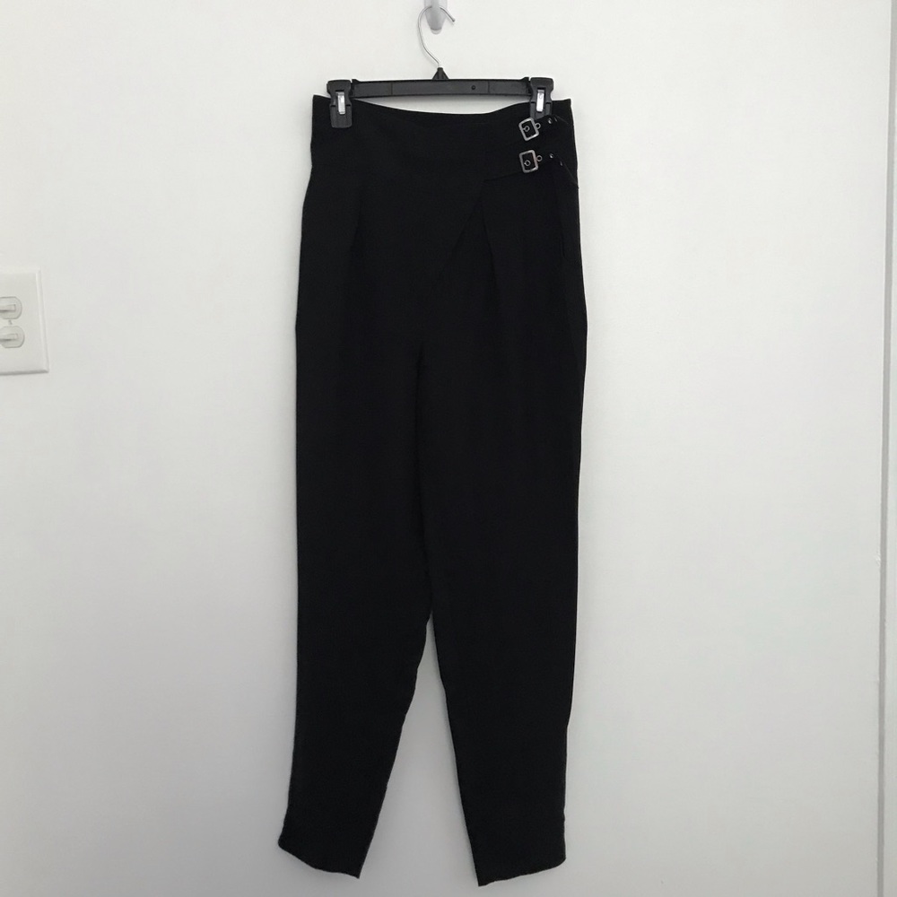 Nasty Gal double belted trousers
